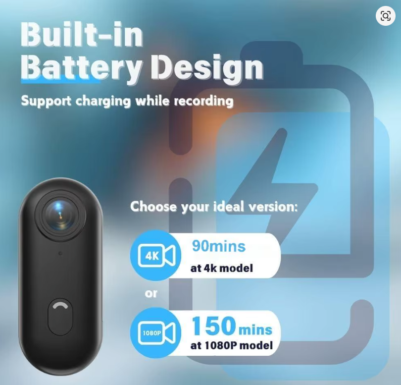 4K HD Mini Vlog Camera